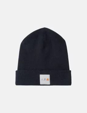 Carhartt-WIP x A.P.C. Watchtower Beanie Hat - Dark Navy Blue