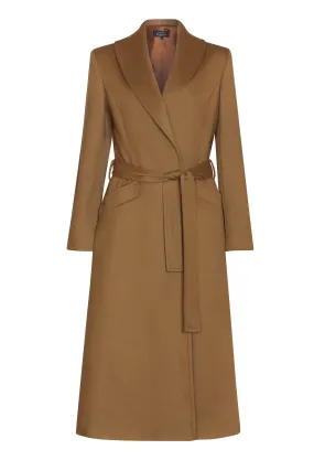 Cashmere Coat in Camel - Tahlia