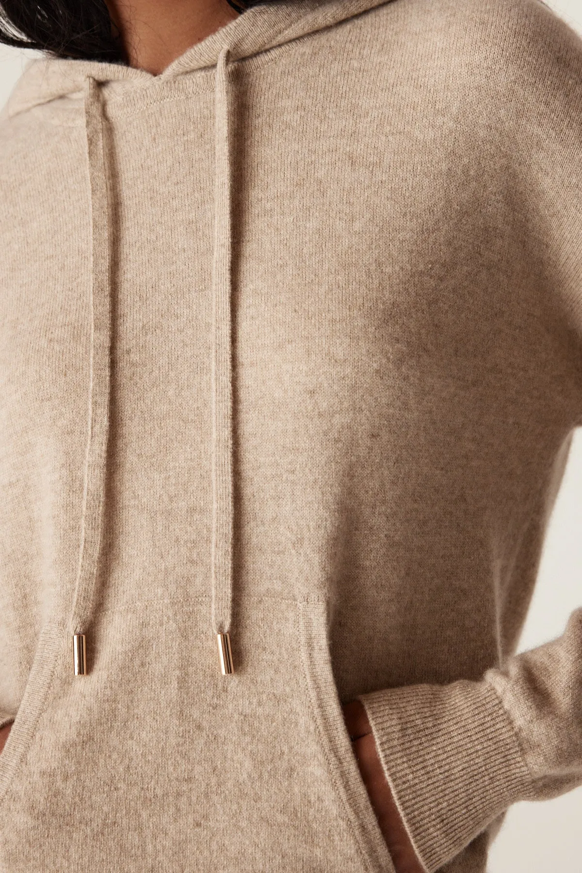 Cashmere Hooded Jumper - Stone