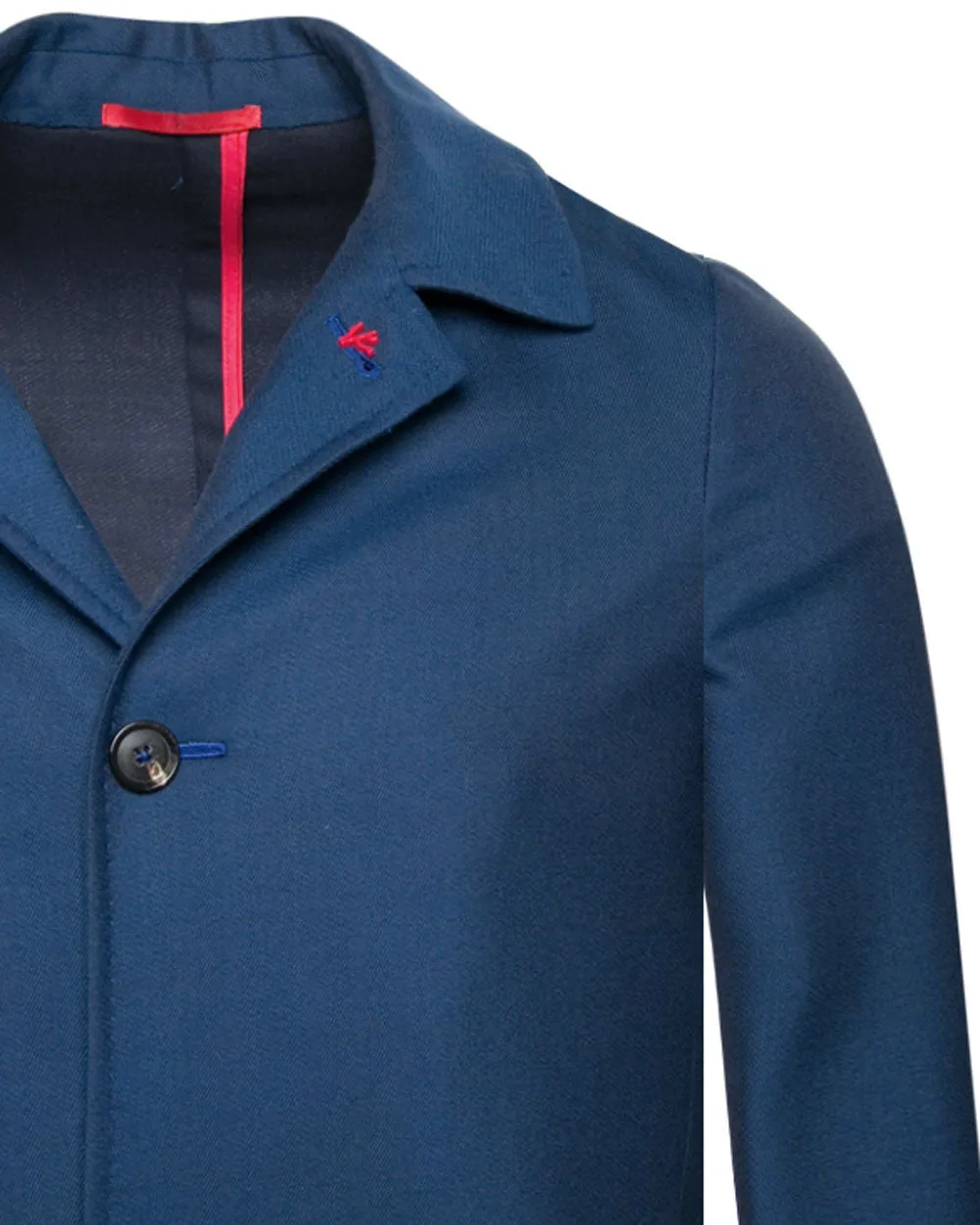 Cashmere Portofino Walking Coat in Blue