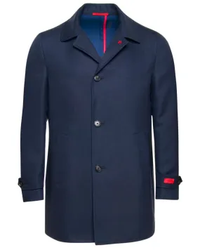 Cashmere Portofino Walking Coat in Navy