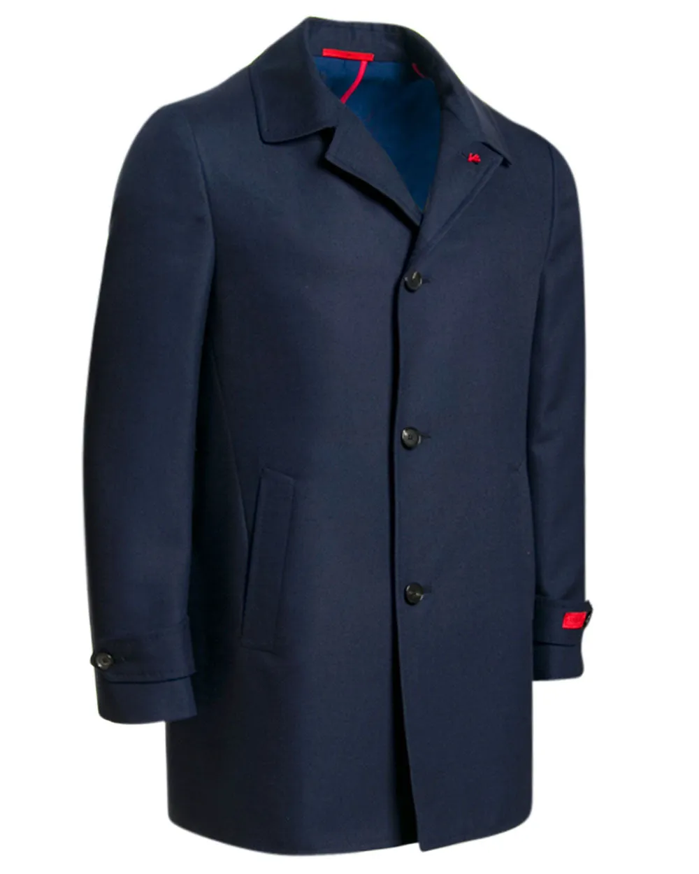 Cashmere Portofino Walking Coat in Navy