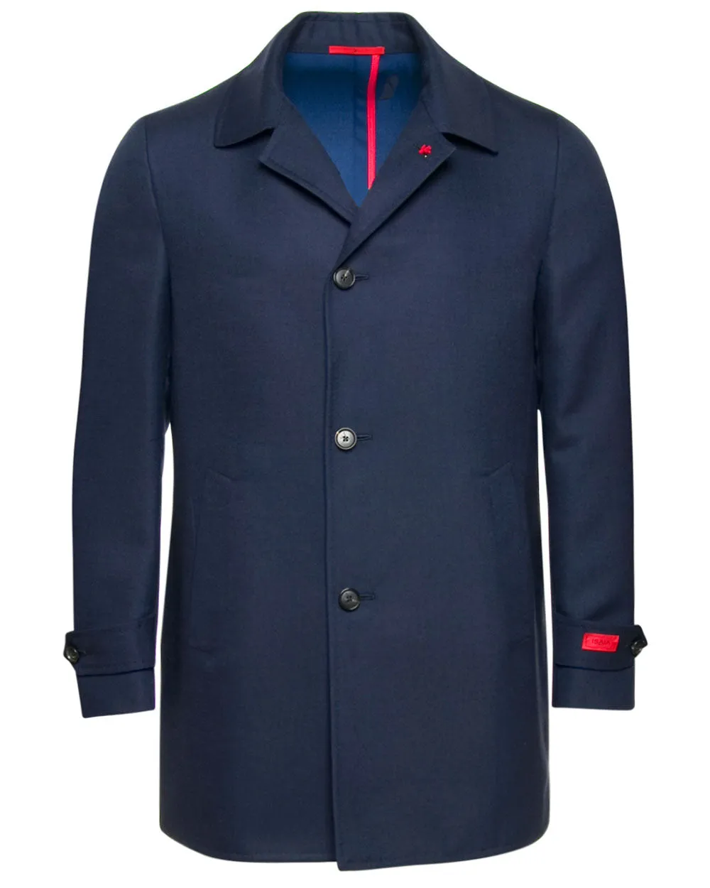 Cashmere Portofino Walking Coat in Navy