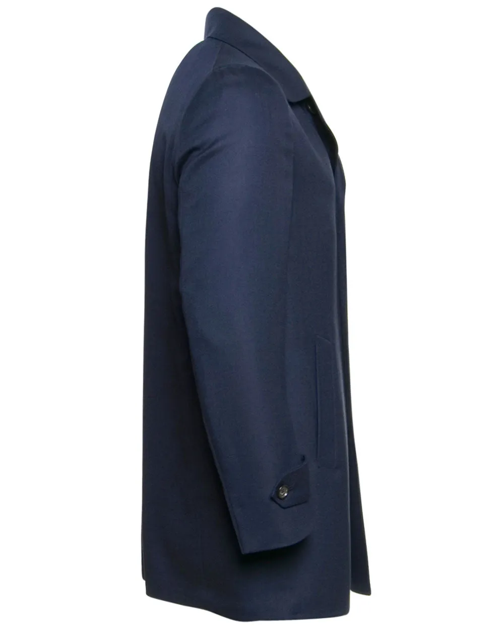Cashmere Portofino Walking Coat in Navy