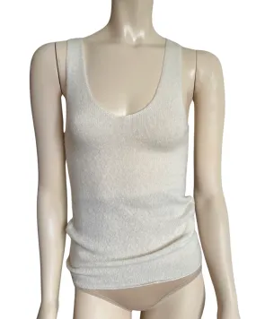 CASHMERE SILK CLOUD TANK SIZE S