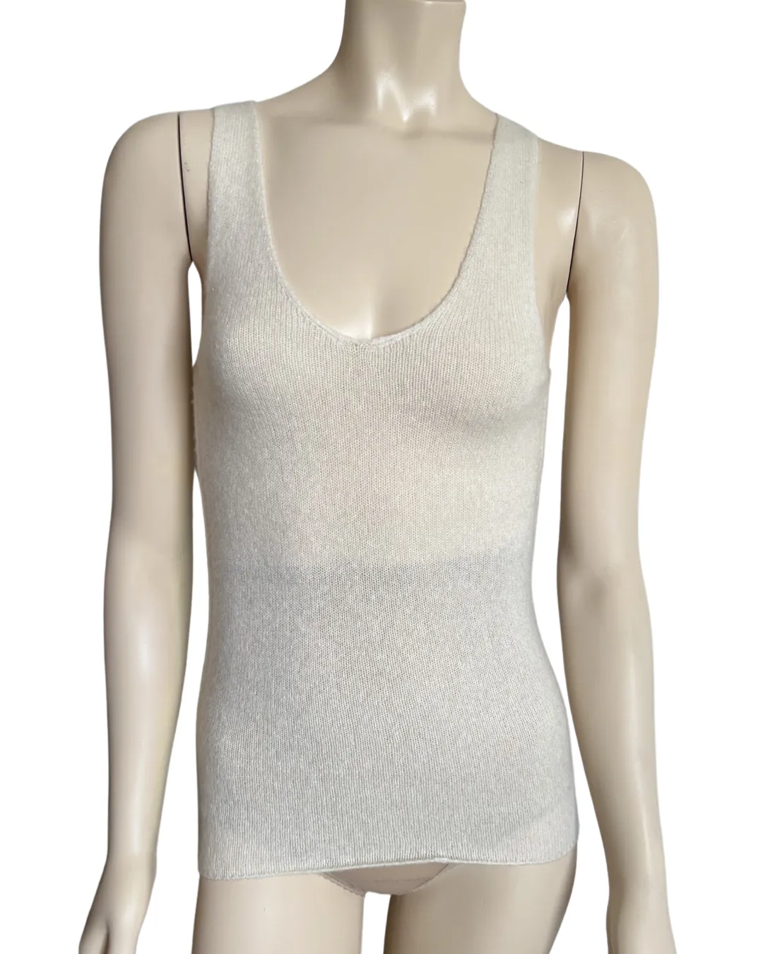 CASHMERE SILK CLOUD TANK SIZE S