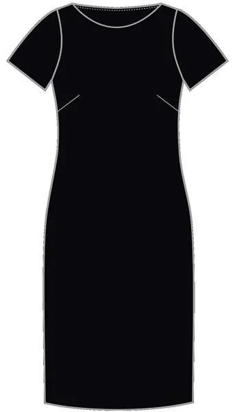 CAT62U NNT Women's Crepe Stretch Short Sleeve Dress