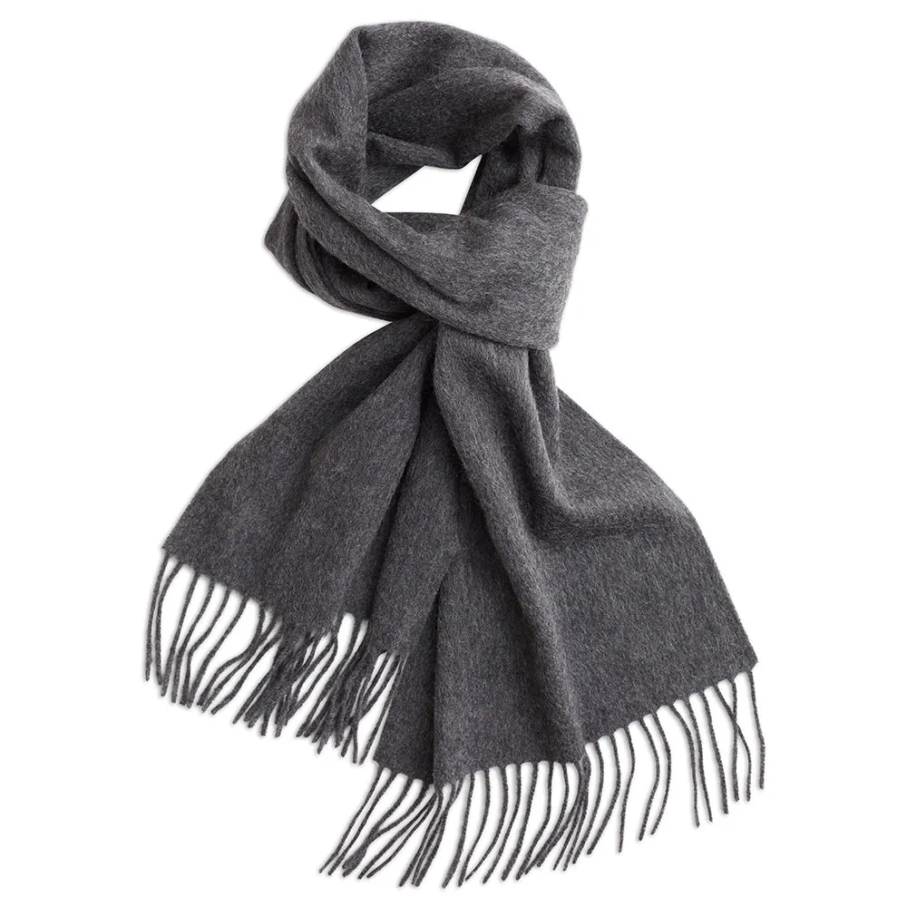 Charcoal Grey Cashmere Scarf