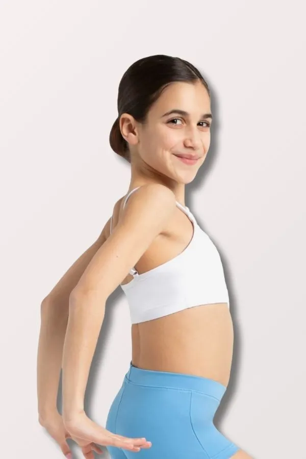 Children's Lined Camisole Bra Top - White