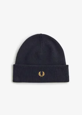 Classic beanie - black dark caramel