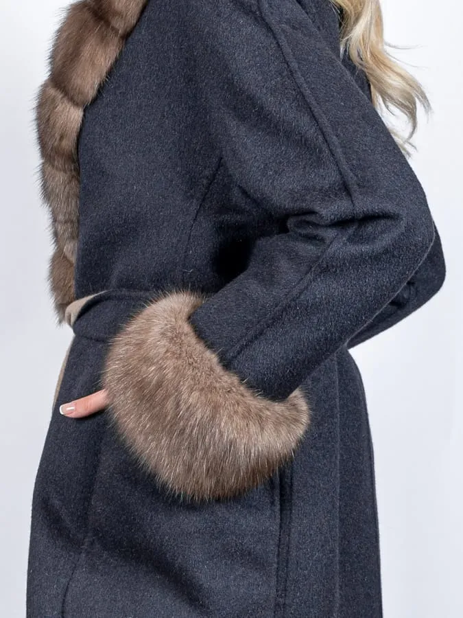 Coat in Vestaglia of Zibellino and Cashmere