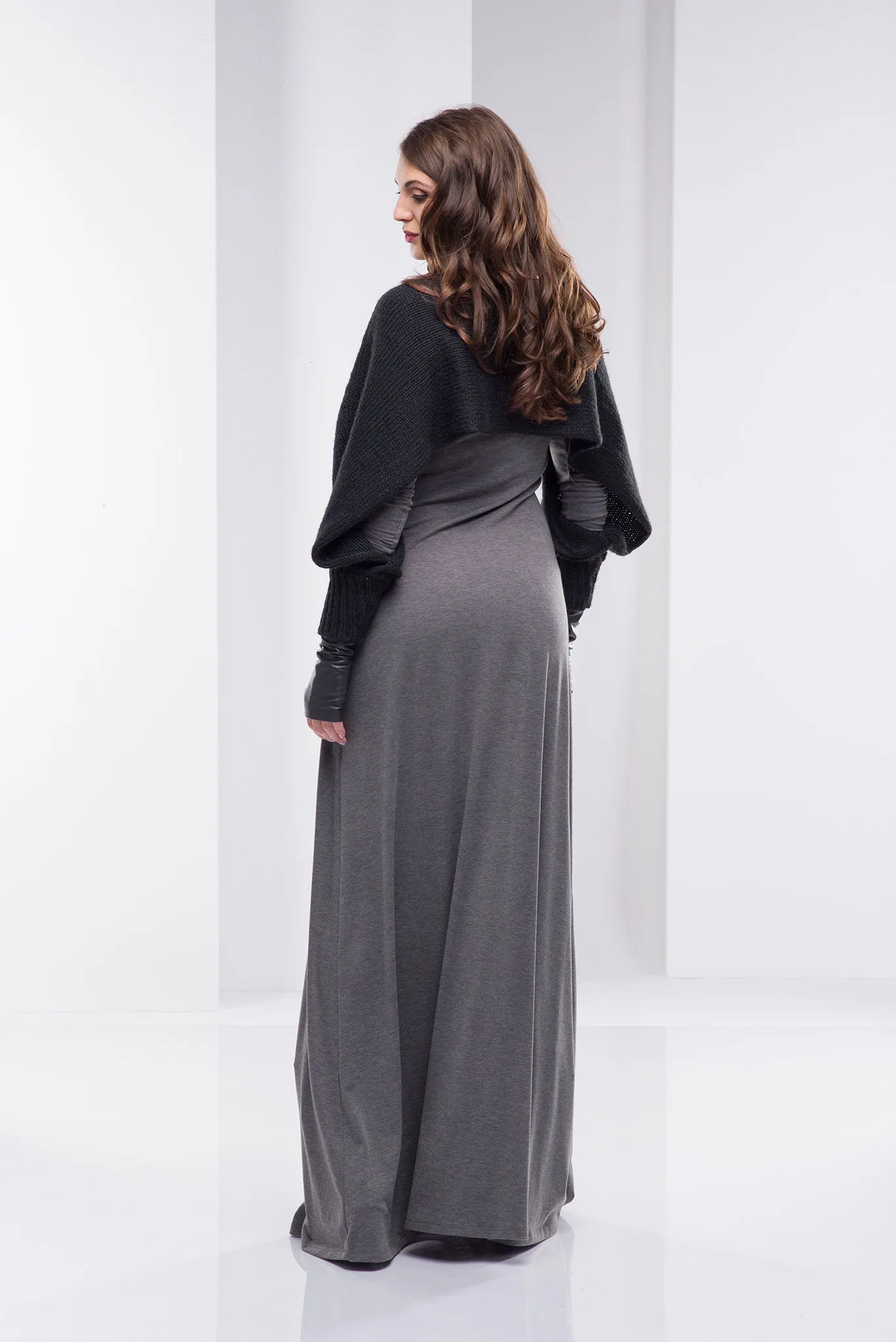 Cropped Poncho Sweater