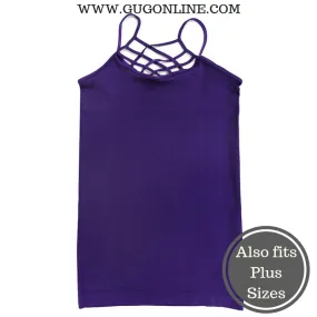 Crossing The Limits Strappy Camisole in Purple
