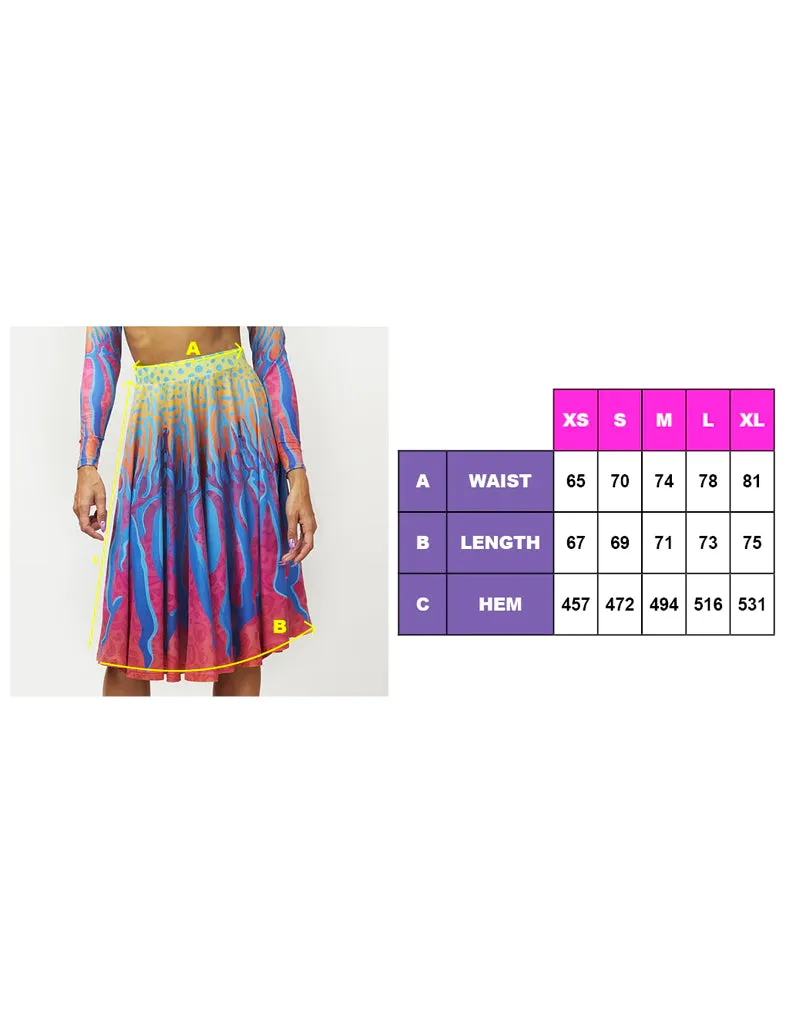 CRYPTIC FREQUENCY CIRCLE SKIRT