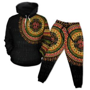 Doodle African Elements All-over Hoodie and Joggers Set