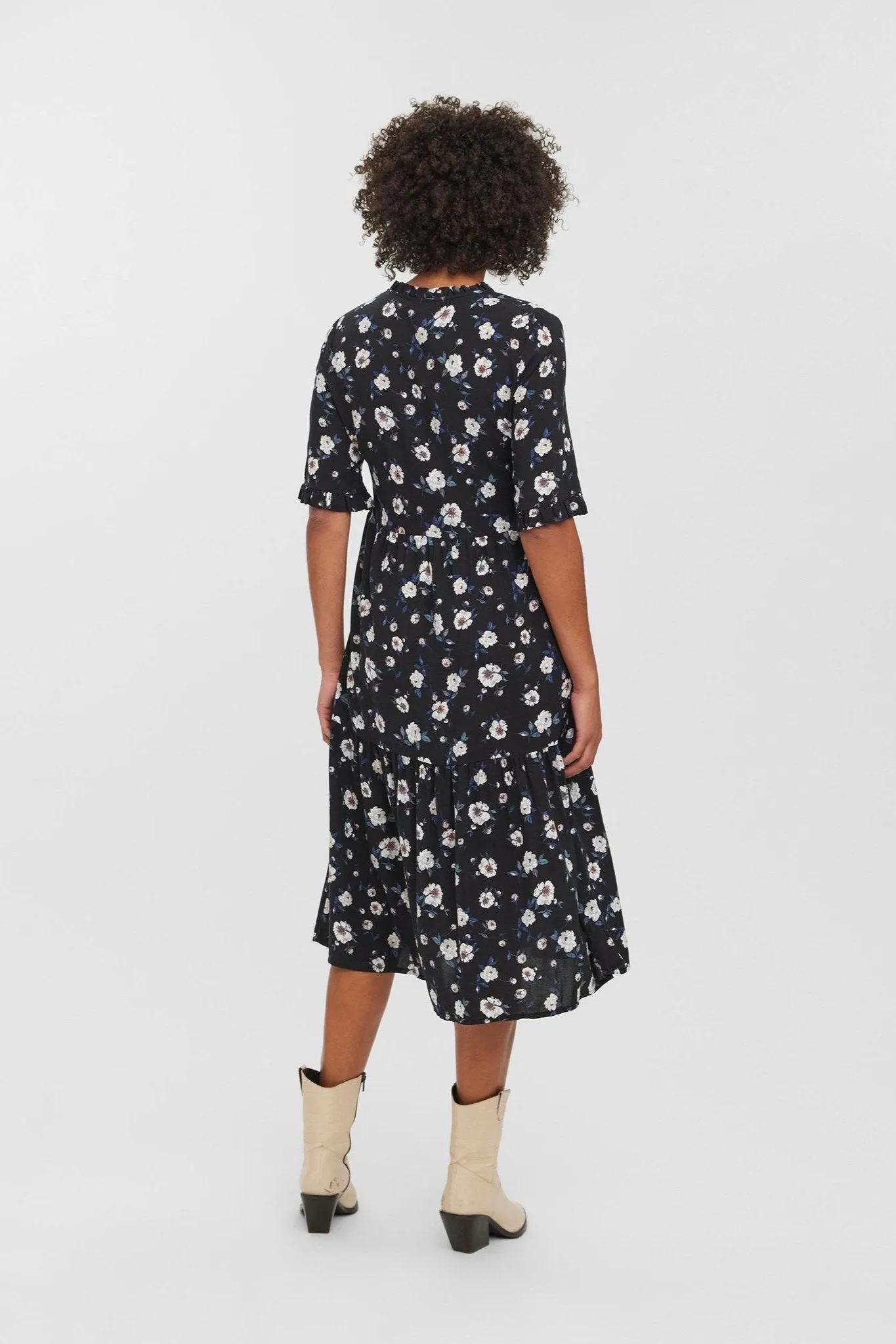 Easy 2/4 Calf Dress - Sort