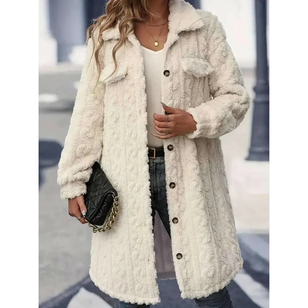 Elevate Your Wardrobe with the Long Sleeve Longline Coat in Luxury Fashion