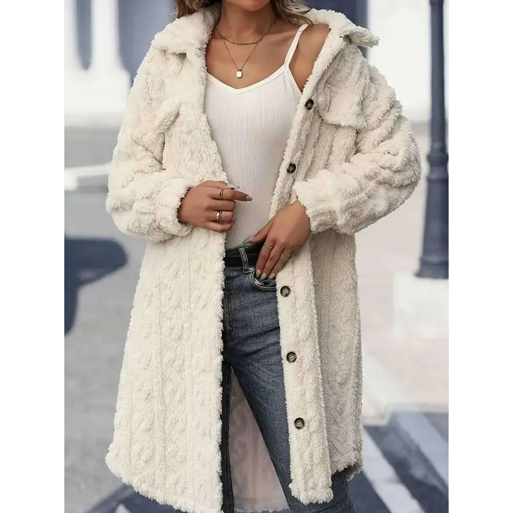 Elevate Your Wardrobe with the Long Sleeve Longline Coat in Luxury Fashion