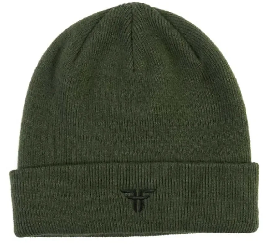 Fallen Trademark Embroidered Beanie, Forest Green