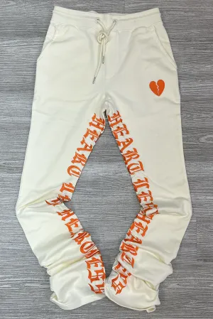 Focus- heartless stacked joggers