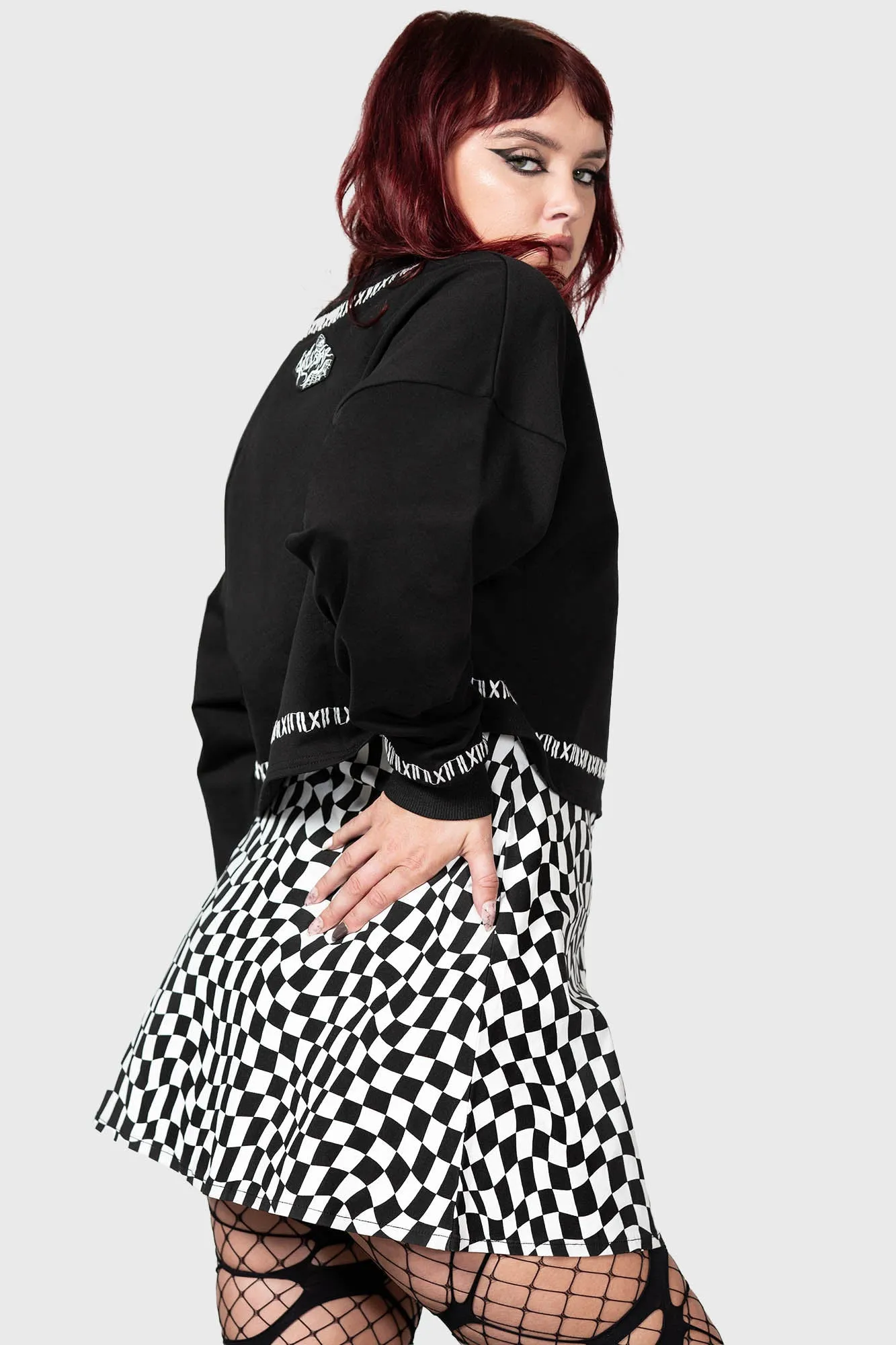 Fright N Terror Crop Sweater - Resurrect