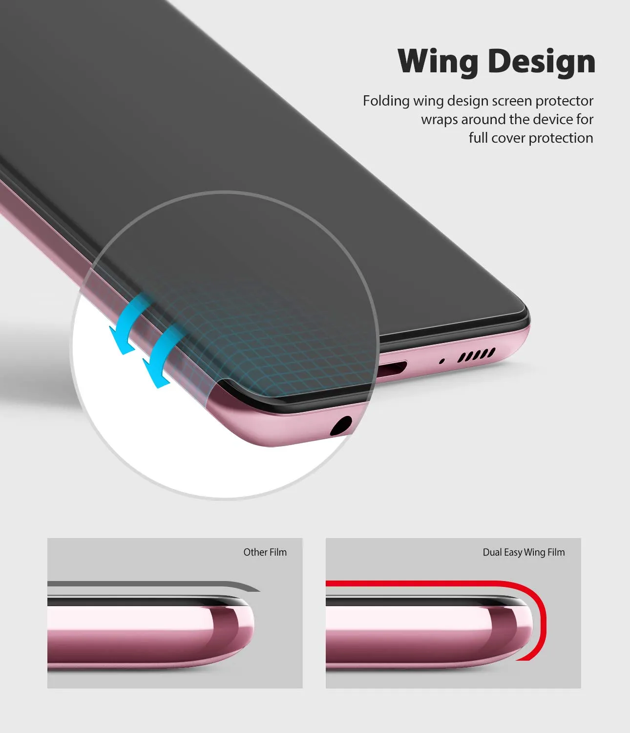 Galaxy A71 Screen Protector Film | Dual Easy Wing - 2 Pack