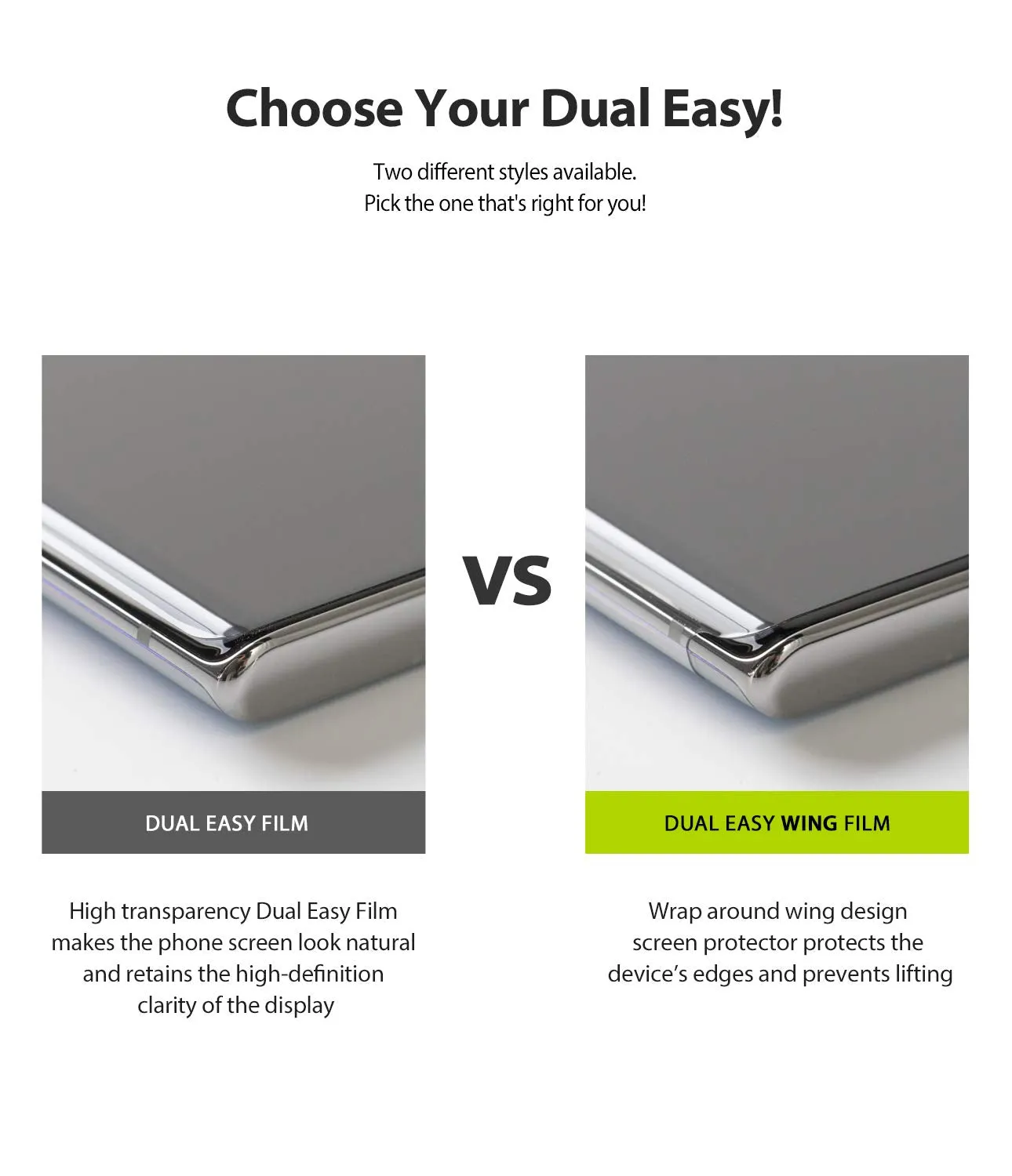 Galaxy S20 Plus Screen Protector Film | DUAL EASY WING - 2 Pack