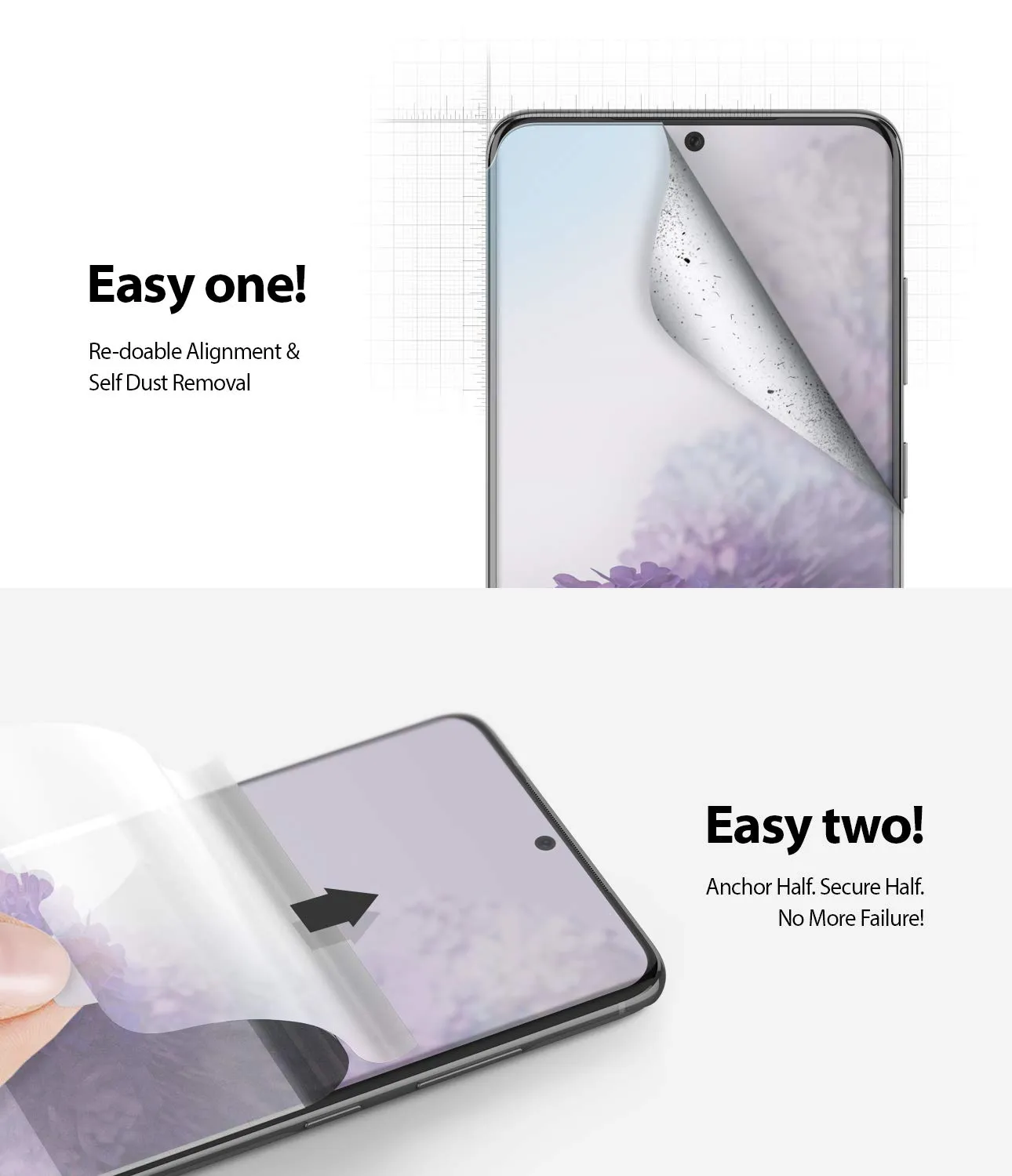 Galaxy S20 Plus Screen Protector Film | DUAL EASY WING - 2 Pack