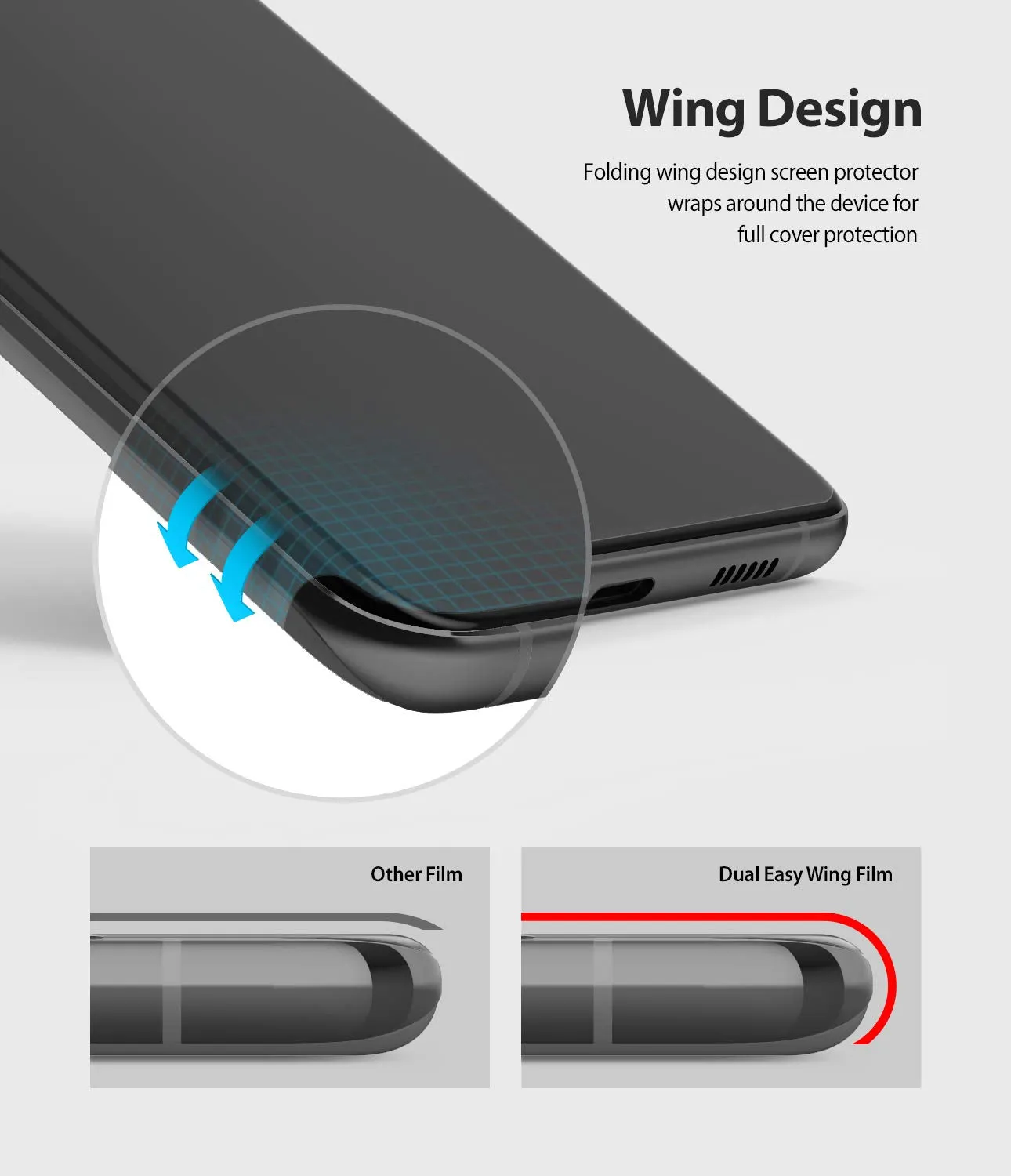 Galaxy S20 Plus Screen Protector Film | DUAL EASY WING - 2 Pack