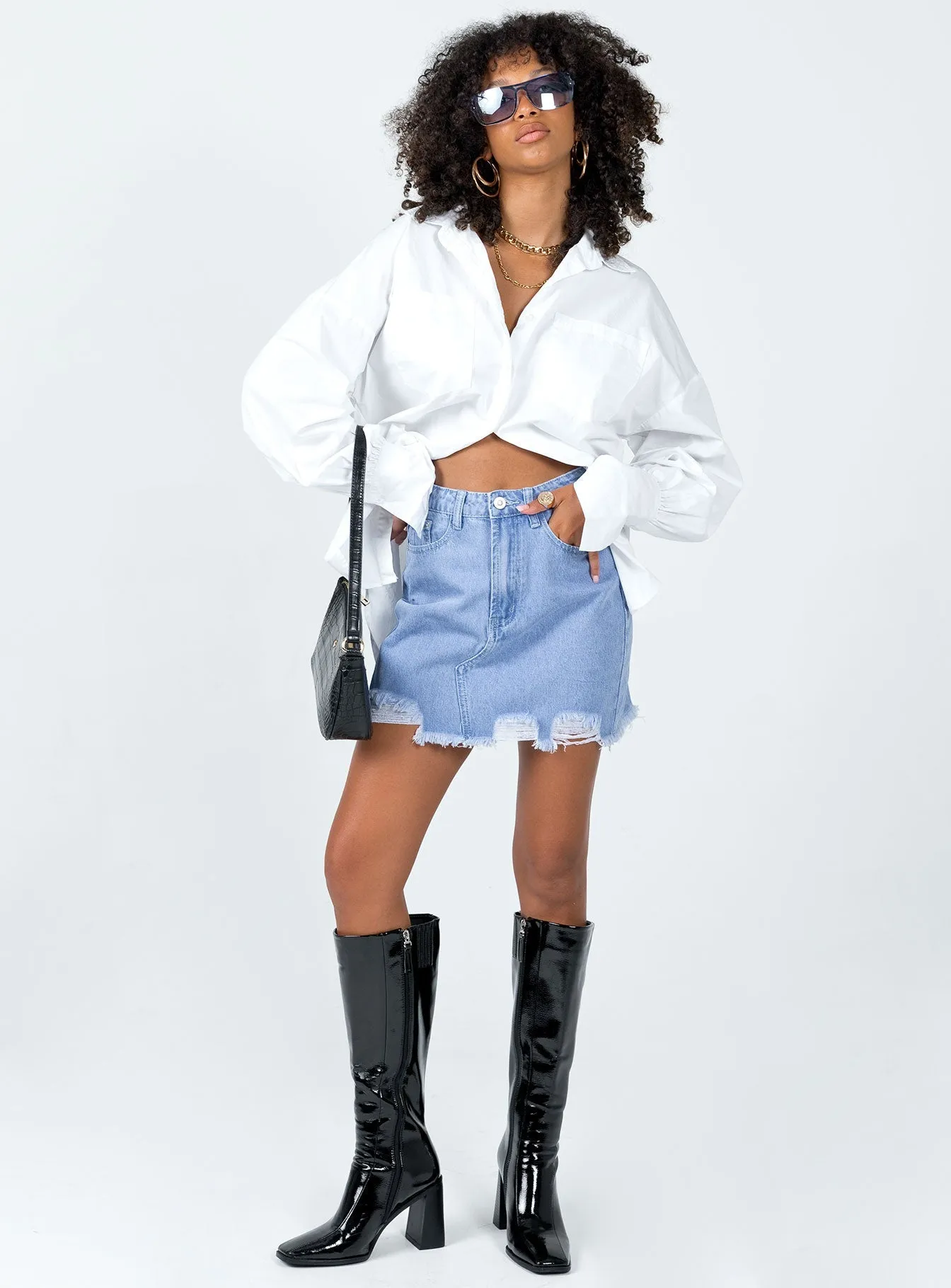 Giannia Denim Mini Skirt