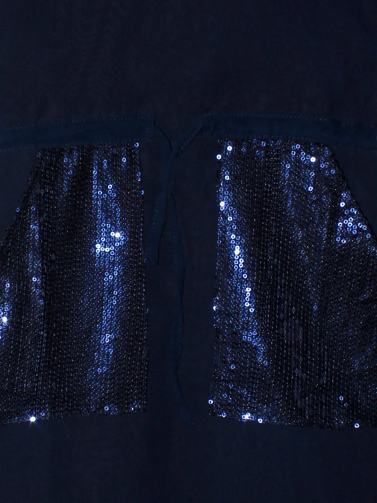 Girls Georgette Dress With Sequinned Pocket
