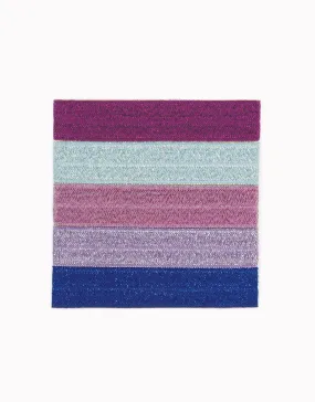 Giverny Pansy - Classic Shimmer Hair Ties