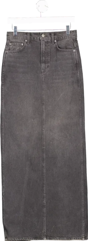 GRLFRND Grey Denim Pencil Skirt UK W26