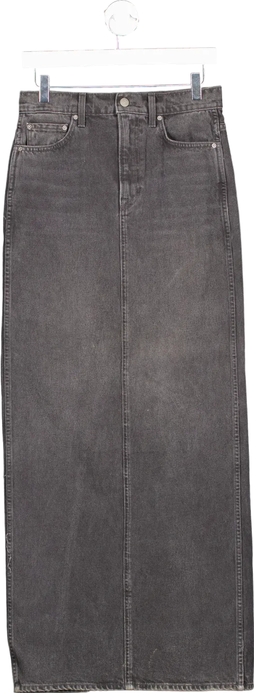 GRLFRND Grey Denim Pencil Skirt UK W26
