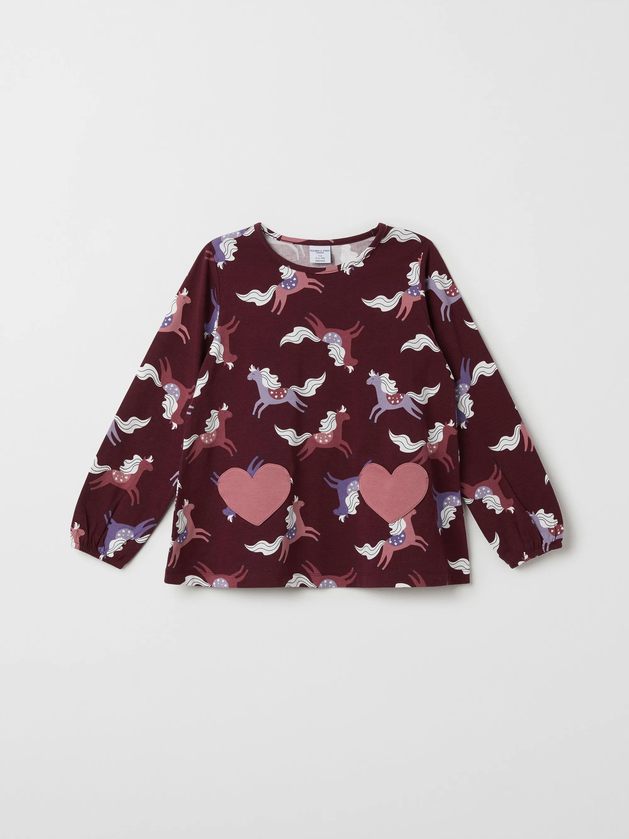 Heart Pocket Kids Top