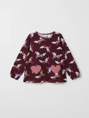 Heart Pocket Kids Top