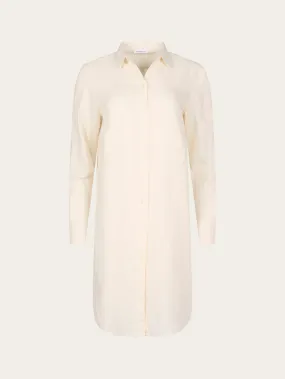 HEATHER classic linen dress - Buttercream