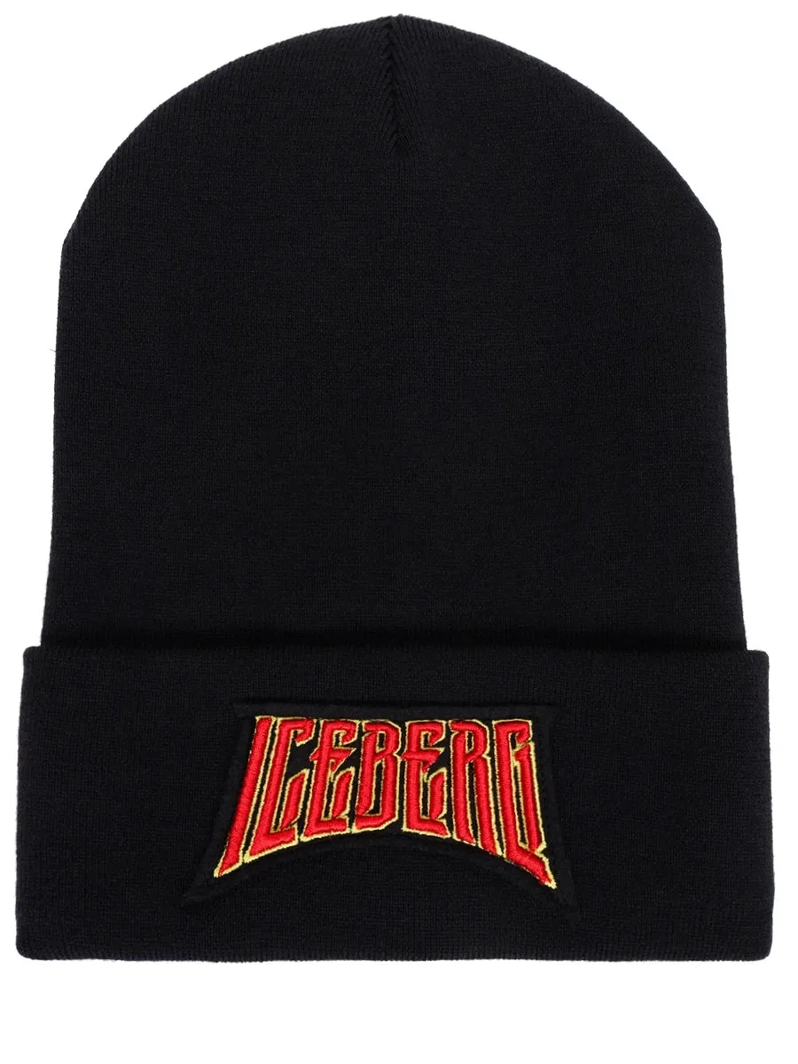 Iceberg Badge Logo Beanie (Black) - I23304270109000