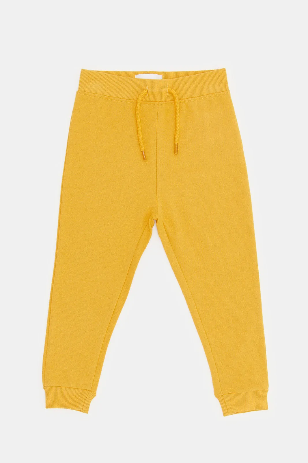 Infant Boys Mustard Plain Joggers