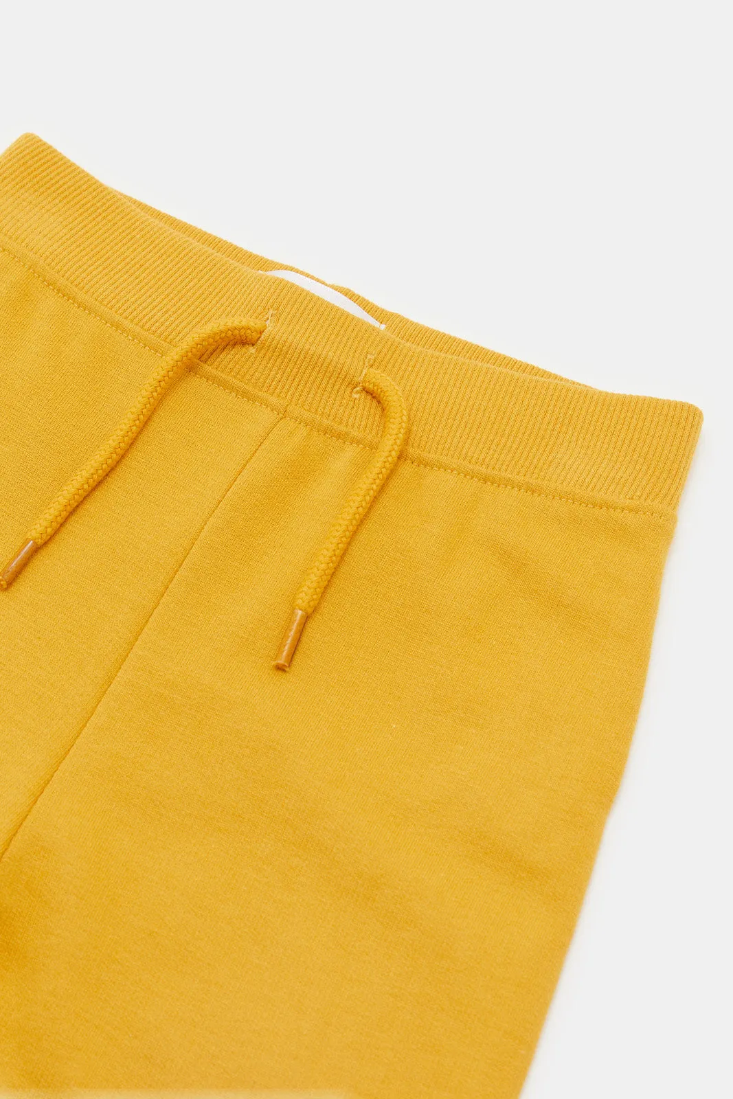 Infant Boys Mustard Plain Joggers
