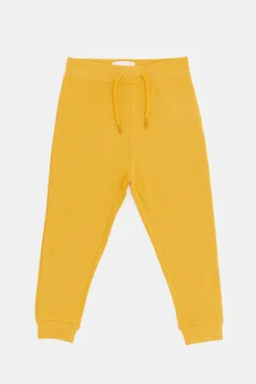 Infant Boys Mustard Plain Joggers