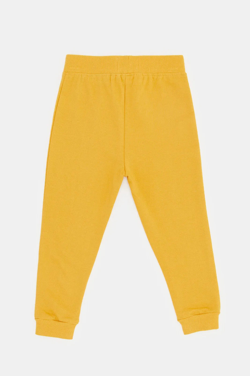Infant Boys Mustard Plain Joggers