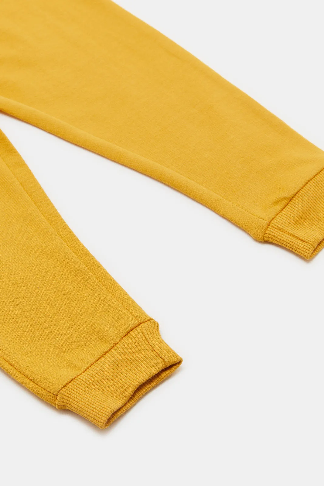 Infant Boys Mustard Plain Joggers