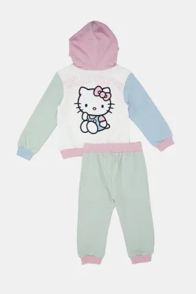 Infant Girls Multicolour Hello Kitty Jogger Set (2 Piece)