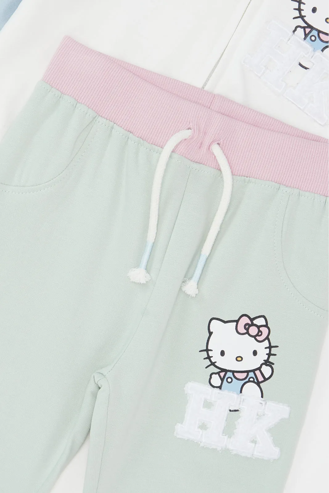 Infant Girls Multicolour Hello Kitty Jogger Set (2 Piece)