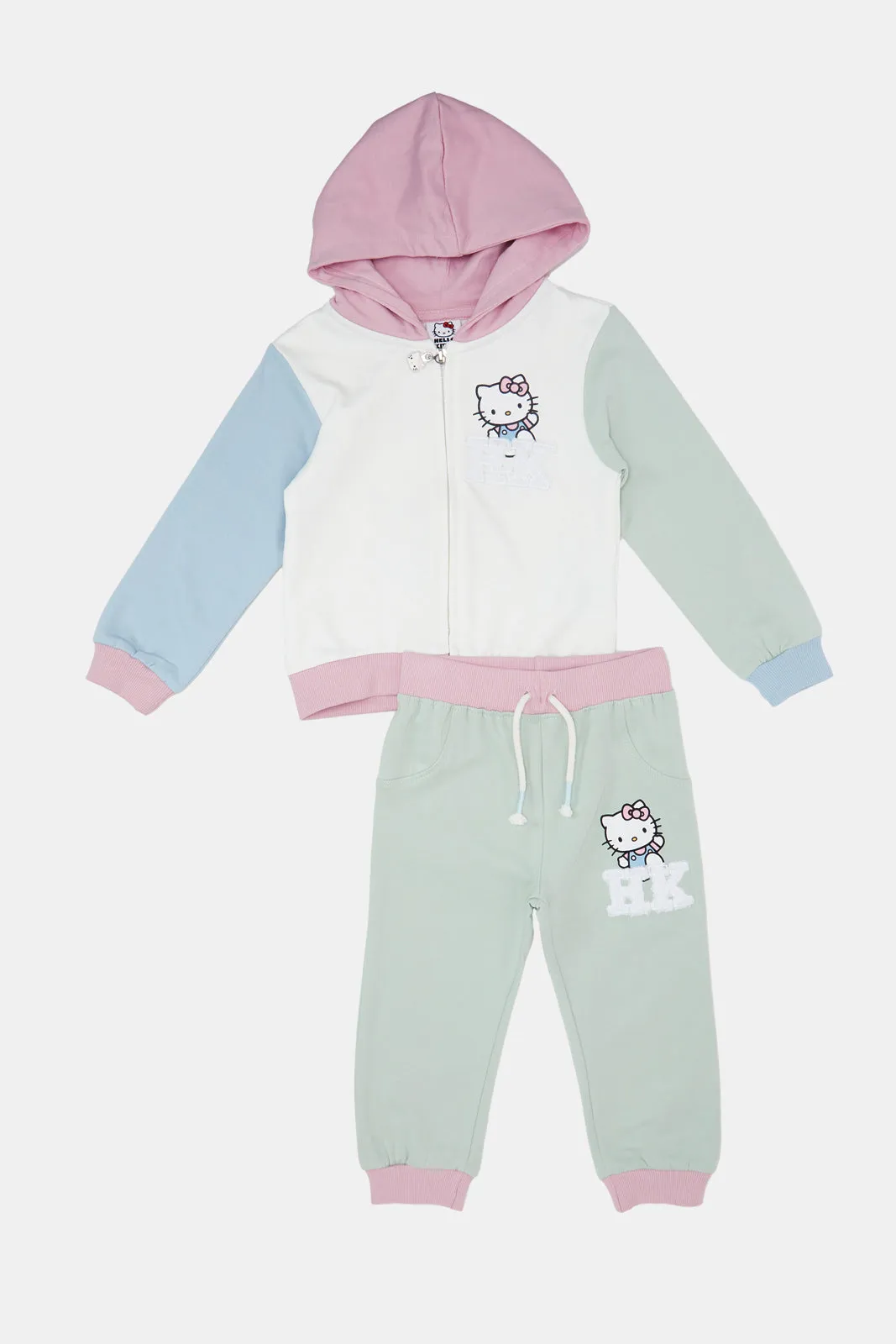 Infant Girls Multicolour Hello Kitty Jogger Set (2 Piece)