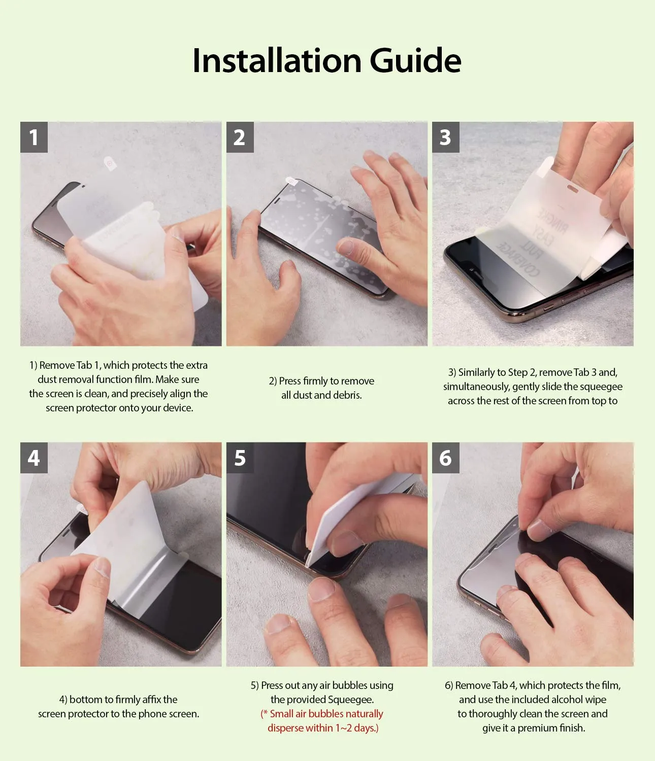 iPhone 11 Pro Screen Protector Guard | Dual Easy Full 2 Pack
