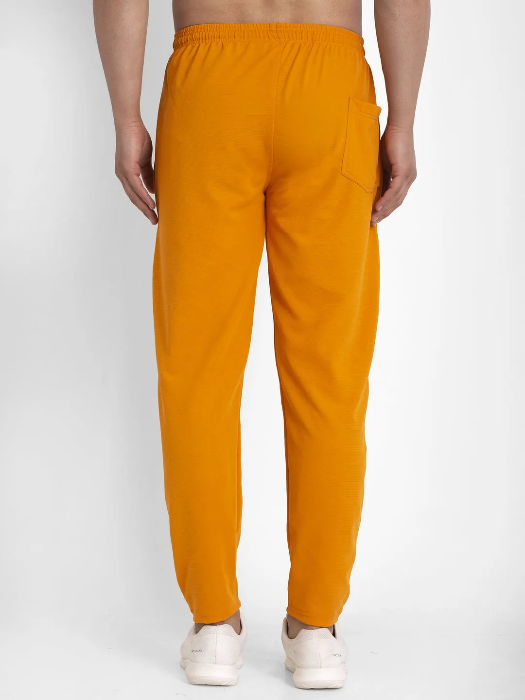 Jashvi Men's Mustard Solid Track Pants