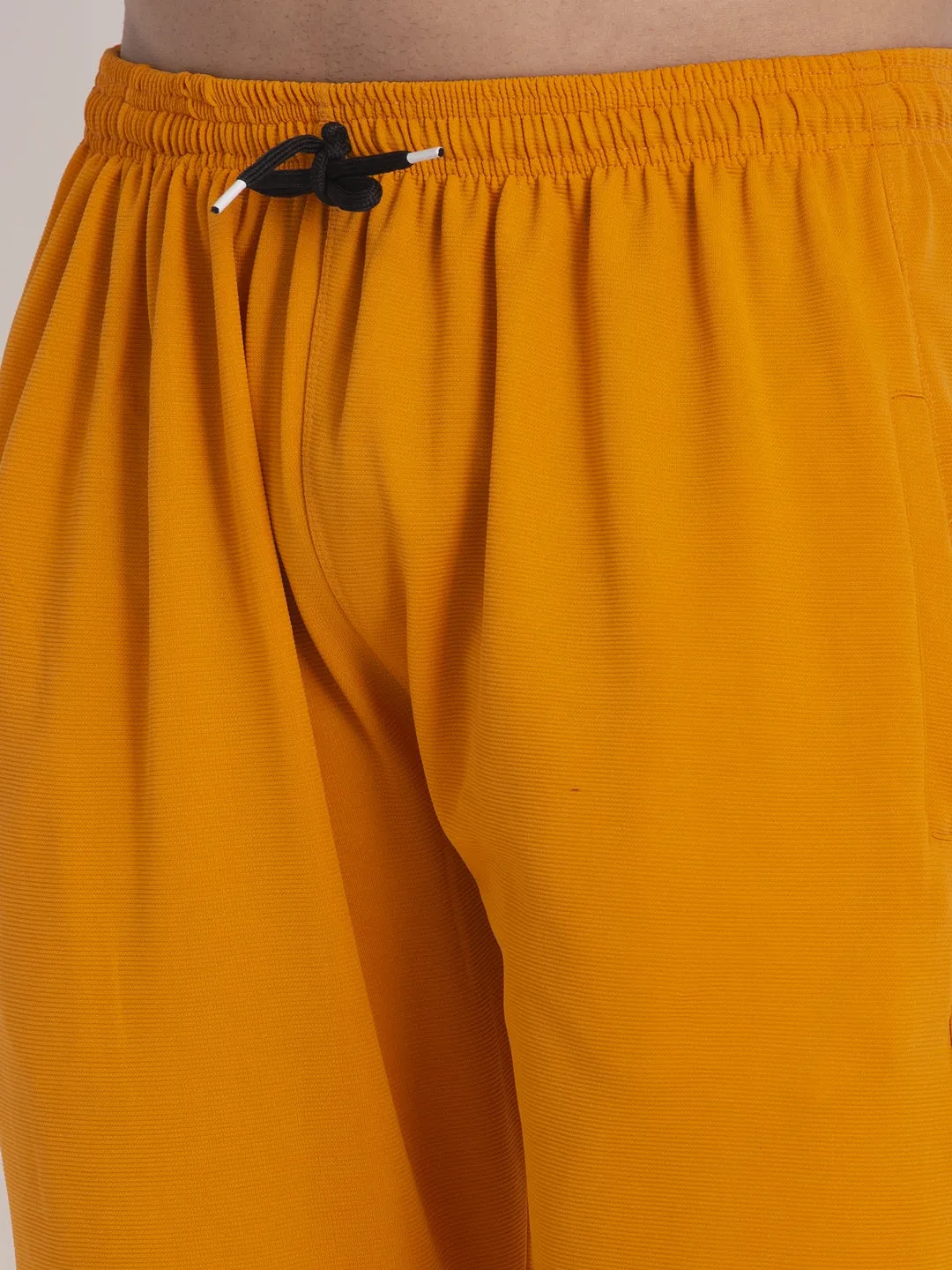 Jashvi Men's Mustard Solid Track Pants