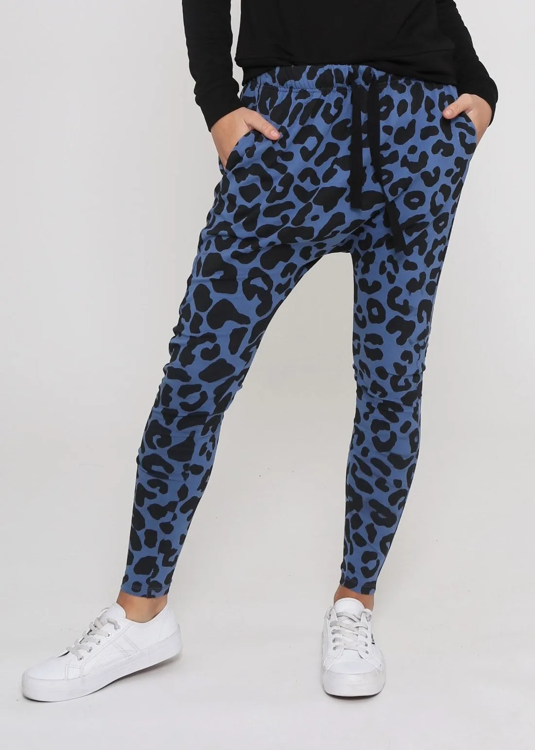 Jordan Joggers - Denim Leopard